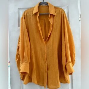 Beach coverup, oversized shirt